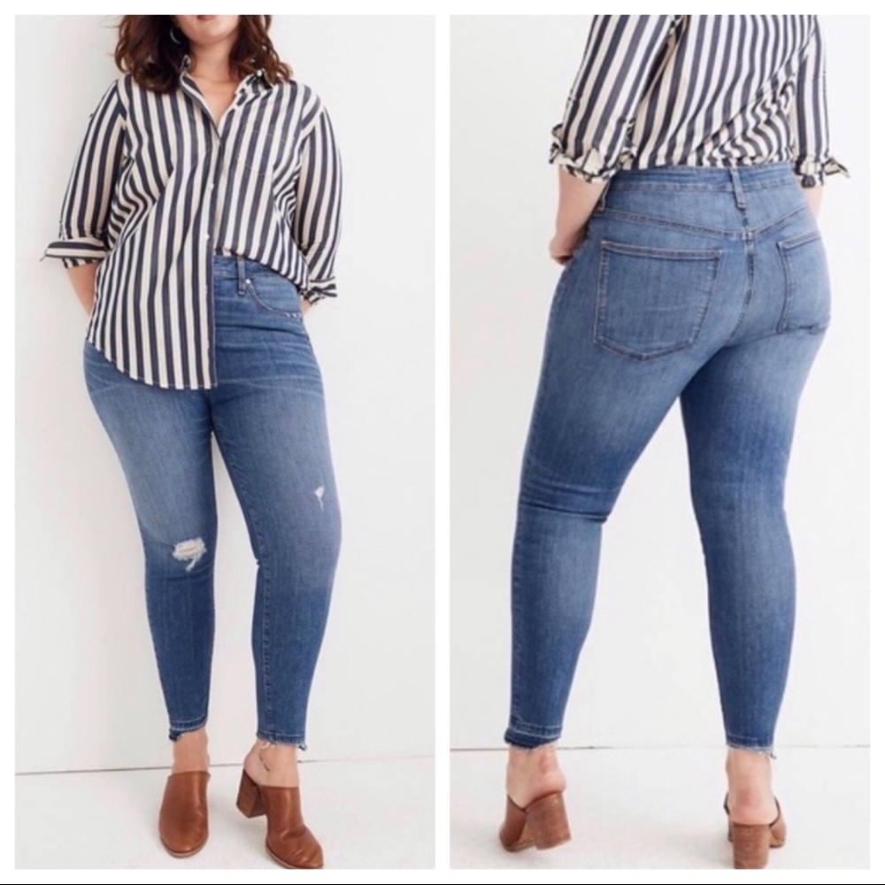 NWT Madewell Curvy High Rise Skinny Jeans 33TL